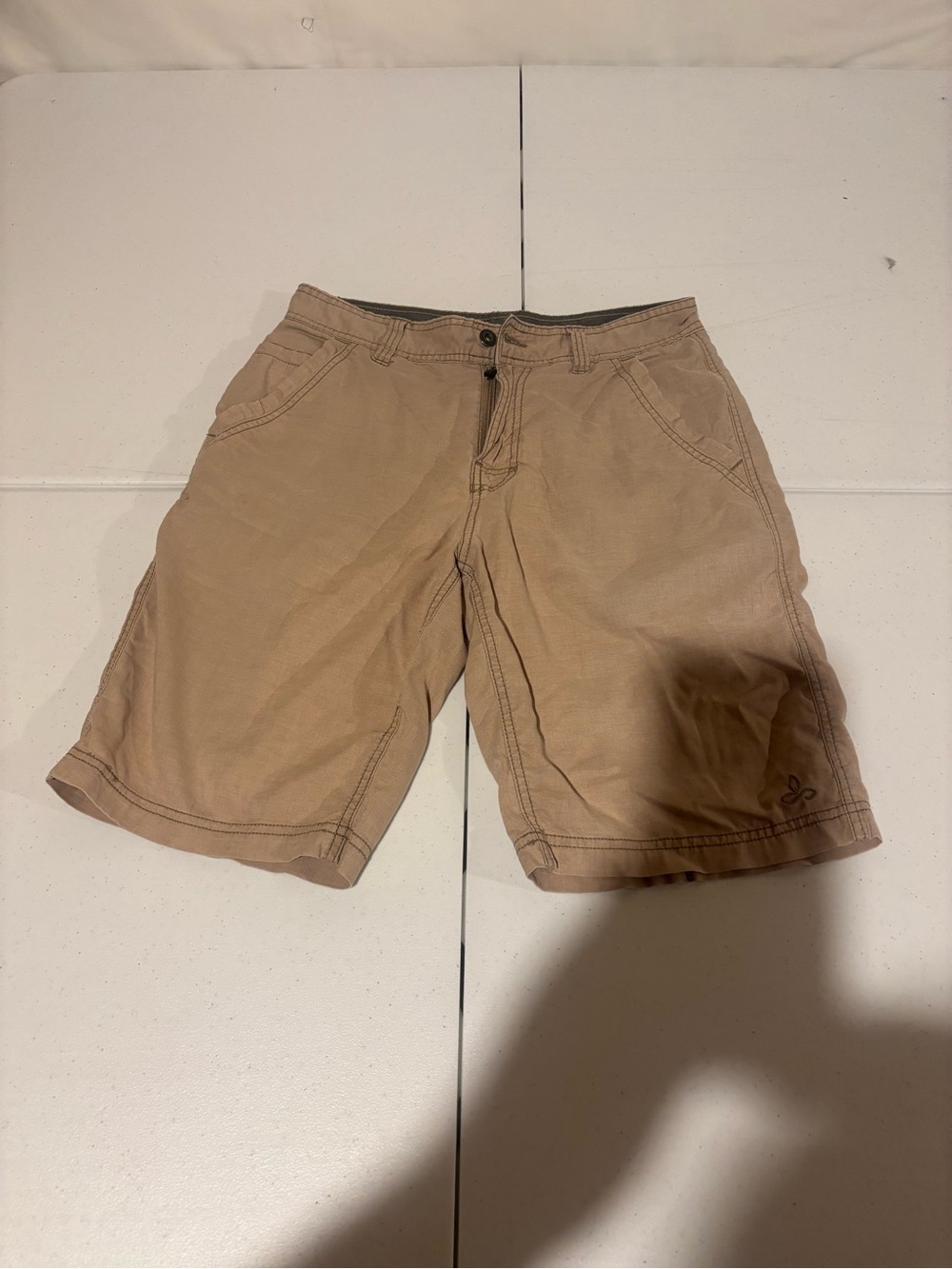 Prana Men’s Size 30 Flat Front Chino Casual Shorts 10” Inseam